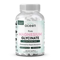 Organics Ocean Pure Magnesium Glycinate with Zinc – Maximum Strength Chelated…