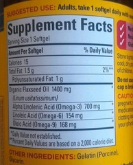 1 Bottle Of Nature Made Flaxseed Oil 1400 mg, 300 Softgels. Exp 09/2026