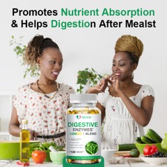 1200MG Digestive Enzymes Multi Enzymes Complex 240 Capsules with Probiotics CFU