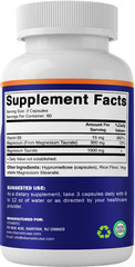 2 Pack Vitamatic Magnesium Taurate 1500mg per Serving – 180 Vegetarian Capsules