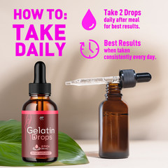 (1 Pack) Gelatin Drops Advanced Weight Management Formula 30 Servings