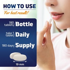Vitamatic Magnesium Glycinate 500mg per Tablet – 180 Vegetarian Tablets
