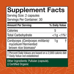 Host Defense Cordyceps – Immune & Energy Support Supplement 60 Capsules EXP 3/27