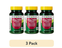 Spring Valley Ginkgo Biloba Extract Capsules (120 Mg), 90 Count, 3 PACK