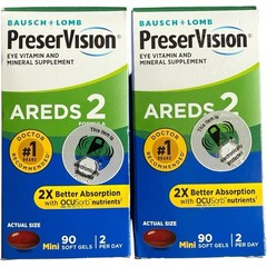 PreserVision AREDS 2 Eye Vitamins/Minerals Supplements 90 Soft Gels 07/2027