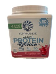 SunWarrior Plant Based Clear Protein Refresh Raspberry 14.8 Oz BB 3/27 (1b)