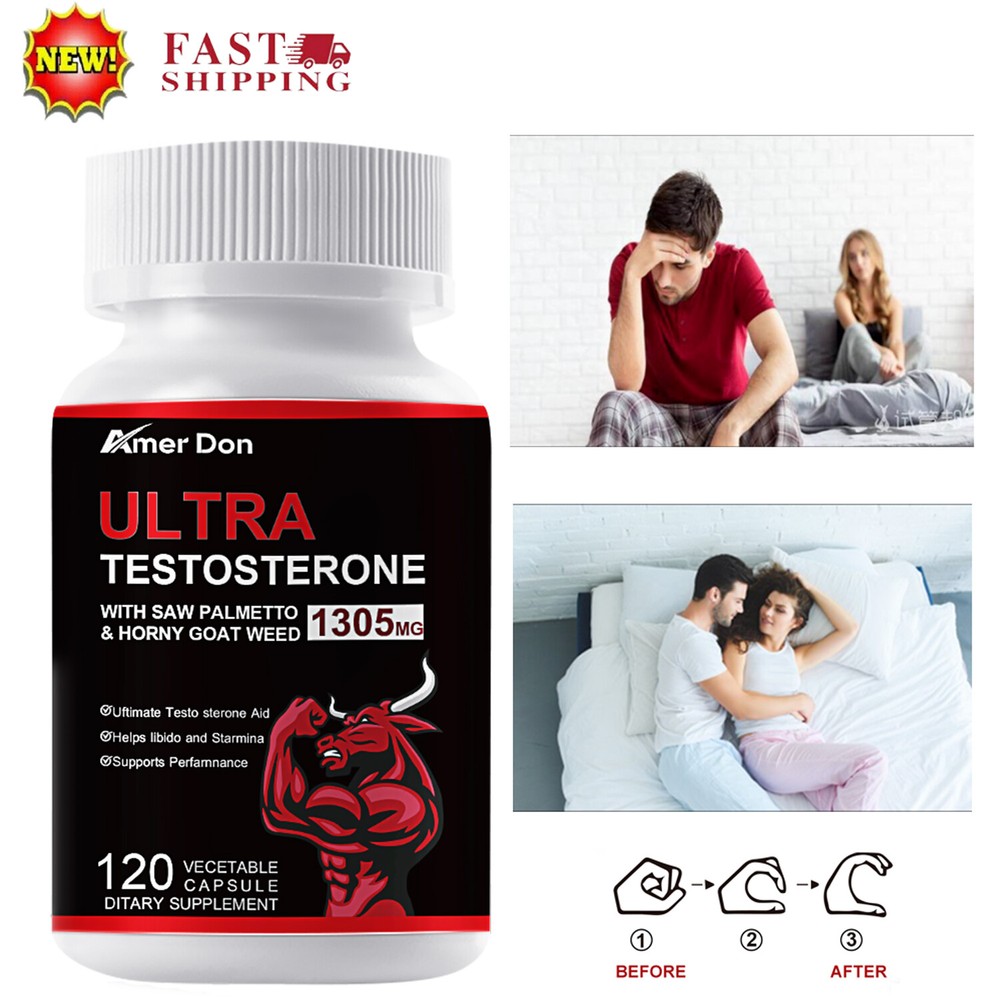 Testosterone Booster For Men Testosteron Estrogen Blocker Test Boost 60 Capsules