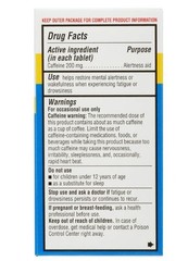Equate Caffeine 200mg Tablets, Alertness & Energy Aid, 80 Count