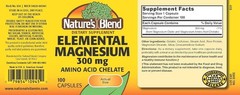Nature’s Blend Elemental Magnesium 300 mg 100 Caps