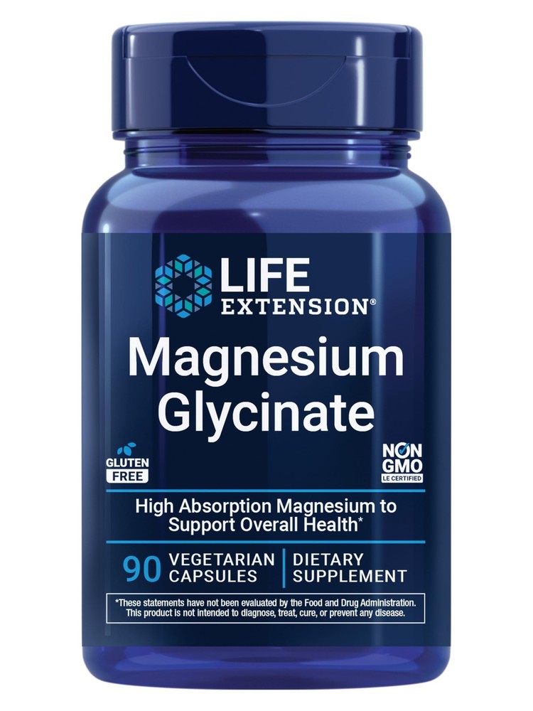 Life Extension Magnesium Glycinate, Heart Health, Bone Health, Nerve and Mus…