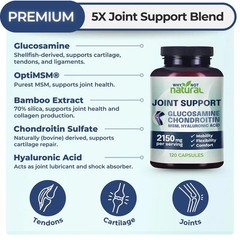 Why Not Natural Glucosamine Chondroitin MSM Joint Support Supplements – 360 Caps