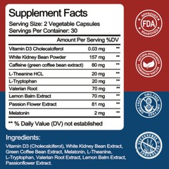 Night Time Fat Burner Reduce Belly Slimming Weight Loss Appetite Suppressant