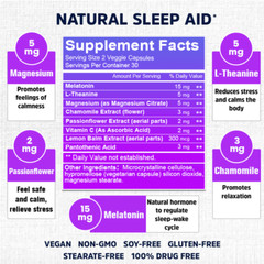 Deep Sleep Formula 60ct, Fall Asleep & Stay Asleep, Melatonin Sleeping Aid