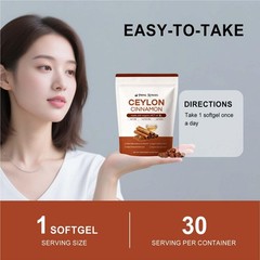 Cinnamon Ceylon Softgels, Ceylon Cinnamon Soft Gels 7200Mg Equivalent