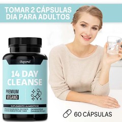 14 Day Cleanse 60pcs, Improves Digestive Comfort, Cleanses and Detoxifies,Energy