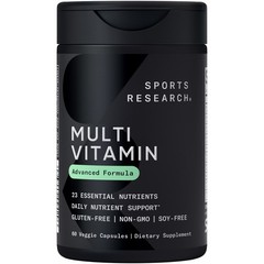 Multivitamin Advanced Formula 23 Essential Vitamins, Minerals CoQ10 Iodine 60 Ct