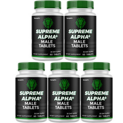 Supreme Alpha Tablets Male Support Supplement SupremeAlpha (5 Bottles)