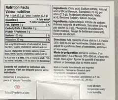 Ideal Protein Raspberry Lemonade Powdered Water Enhancer 14 packets BB 12/31/26
