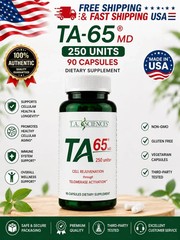 TA-65 Telomere Activation Rejuvenation Supplement, DNA Repair, Stem Cell 90 Caps