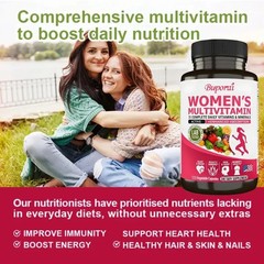 Women’s Multivitamin 240pcs,Support Cellular Energy, Promotes Hair, Skin Health