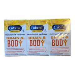 Enfamil Poly Vi Sol Multi Vitamin & Iron Drops 3 Boxes