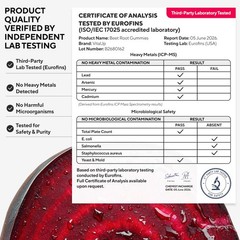 Beet Root Gummies – Beetroot Gummies with CoQ10, Grape Seed, Vitamin C, B12 &…