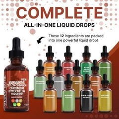 5/3PACK Clean Nutra Berberine with Ceylon Cinnamon Supplement Liquid Drops la…