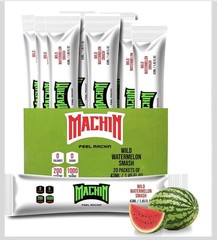 20pk MACHIN Wild Watermelon 🍉 Ready to Drink Focus/Energy Shot B12 Taurine 0Cal