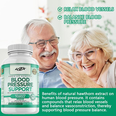 Premium Blood Pressure Support Supplement Support Heart Health 120 Capsules