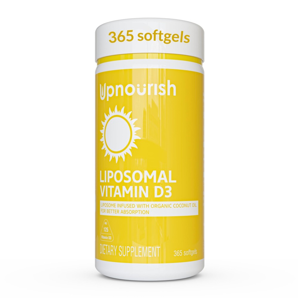 Liposomal Vitamin D3 5000 IU Softgels – 1 Year Supply | Organic Coconut Oil I…