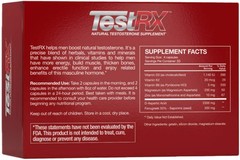 TESTRX Natural Test Booster Supplement 120 Capsules SUPER FAST SHIPPING!