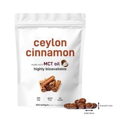 Ceylon Cinnamon 7,200Mg Equivalent 300 Softgels features MCT Oil Highly Bioavail