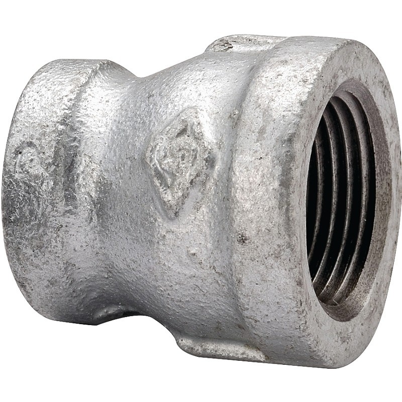 ProSource 24-2X11/2G Reducing Pipe Coupling, 2 x 1-1/2 in, Threaded, Malleable S