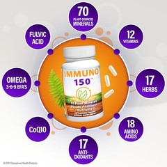 Immuno 150, Immune Support Supplement, Packed with 70 Plant Minerals,