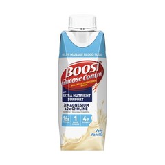 BOOST Glucose Control Ready to Drink 8 Fl Oz (Pack of 24), Vanilla