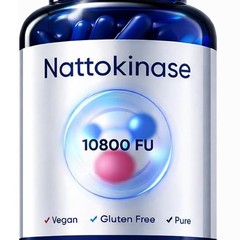 Advanced Nattokinase 10800 FU Organic Vegan Dietary Supplement 60 Capsules