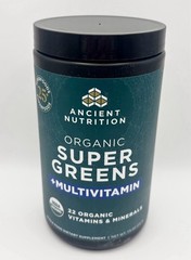 SEALED Ancient Nutrition Organic Super Greens +MULTIVITAMIN 25 Serv Exp 11/2026