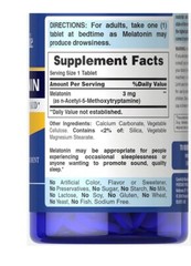 Puritan’s Pride Melatonin 3 mg 240X3=720 Tablets Made in USA