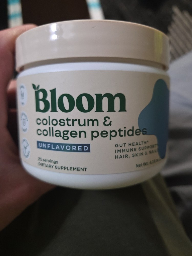 Colostrum & Collagen Peptides, Unflavored, 4.16 oz Gut Health, Hair & Nails
