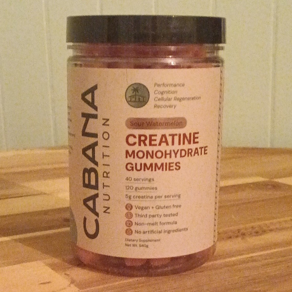 Cabana Nutrition Creatine Monohydrate Gummies Sour Watermelon 120 5000mg