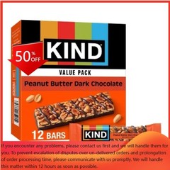 KIND Protein Bars Peanut Butter Dark Chocolate + Protein Snacks – 16.8oz/12ct
