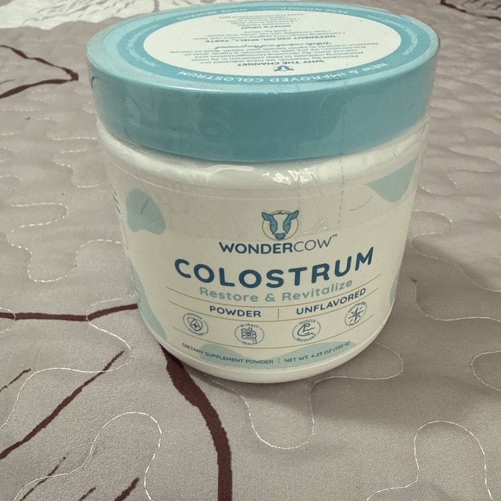 Wondercow Colostrum Powder, Unflavored, 4.23 oz (60 Servings), EXP: 05/2026