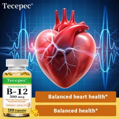 Vitamin B12 Nutritional Supplements Maintaining Nervous System 120 Softgels