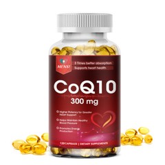Coenzyme Q-10 300mg Antioxidant,Heart Health Support,Increase Energy & Stamina