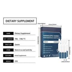 2026 HardX NanoLipo Updated Performance – Ampoules Men’s Energy Booster
