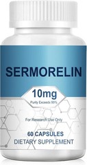 Sermorelin Research Peptide, 10MG Research Grade Capsules, 99% Purity – 60 Cap