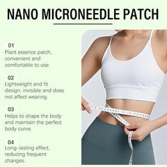 4/40PCS Nano Slimming Micro Needle Patch Unisex Slimming Microneedle Hoot Patch