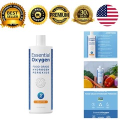 Hydrogen Peroxide Natural Cleaner 3% USP White 16 oz Bottle