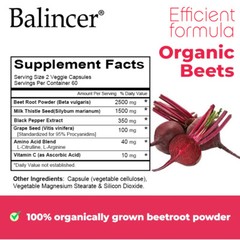Organic Beet Root 2500mg – Promotes Healthy Blood Pressure& BloodFlow