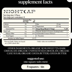 4 PACK Alice Mushroom Chocolates *Nightcap* For Deep Sleep 2.8 Oz Each Pack